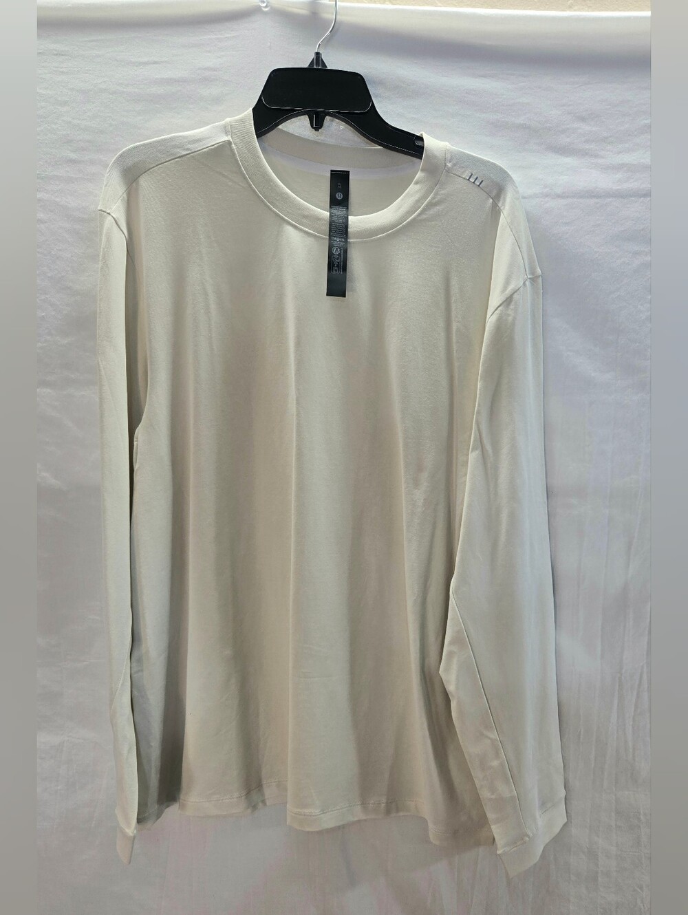 Lululemon Men's XL Ivory Zeroed Long Sleeve T-Shirt New with Tags